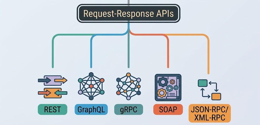 Request-Response-API-Stile: REST vs. gRPC vs. GraphQL vs. SOAP